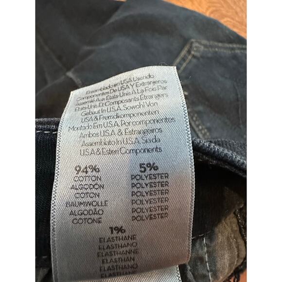 Mother Jeans The Looker Ankle Fray Dark Wash Size 25 Lux Comfortable Jeans - Picture 8 of 12